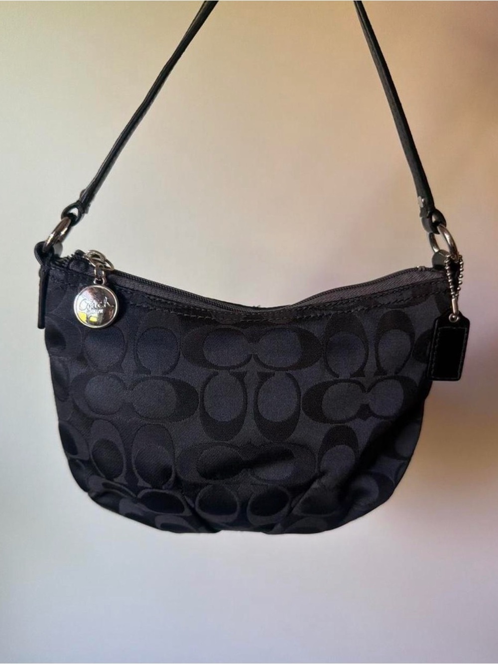 Coach Black Signature Jacquard Small crossbody Bag